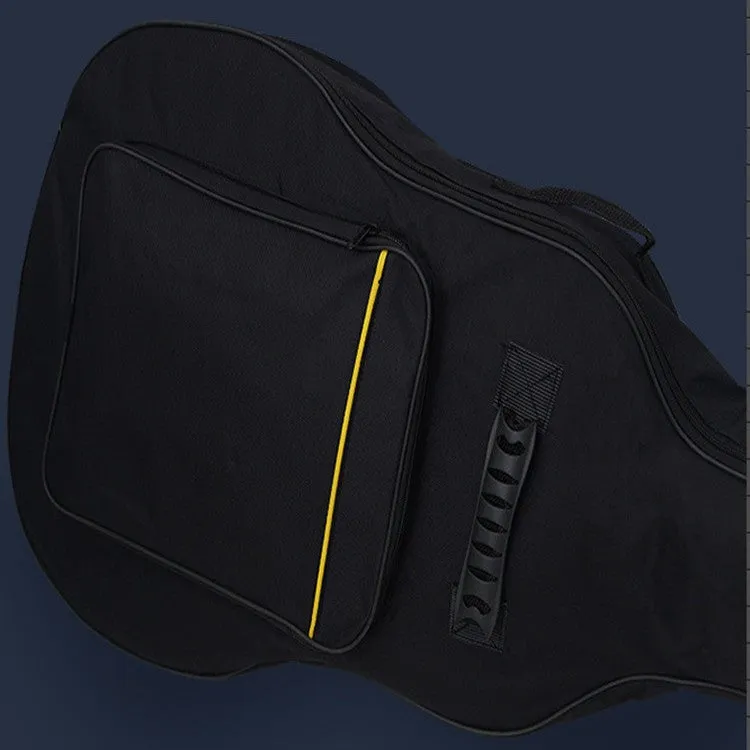 (105x42x12cm) Padded Guitar Cover Waterproof Bag with Carrying Strap - Black