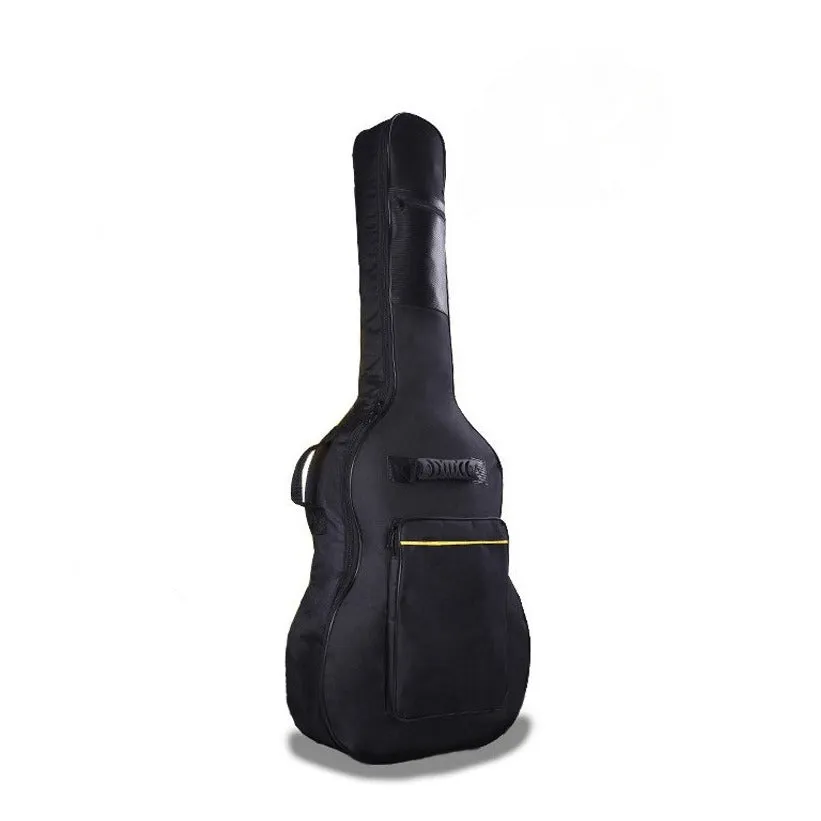 (105x42x12cm) Padded Guitar Cover Waterproof Bag with Carrying Strap - Black