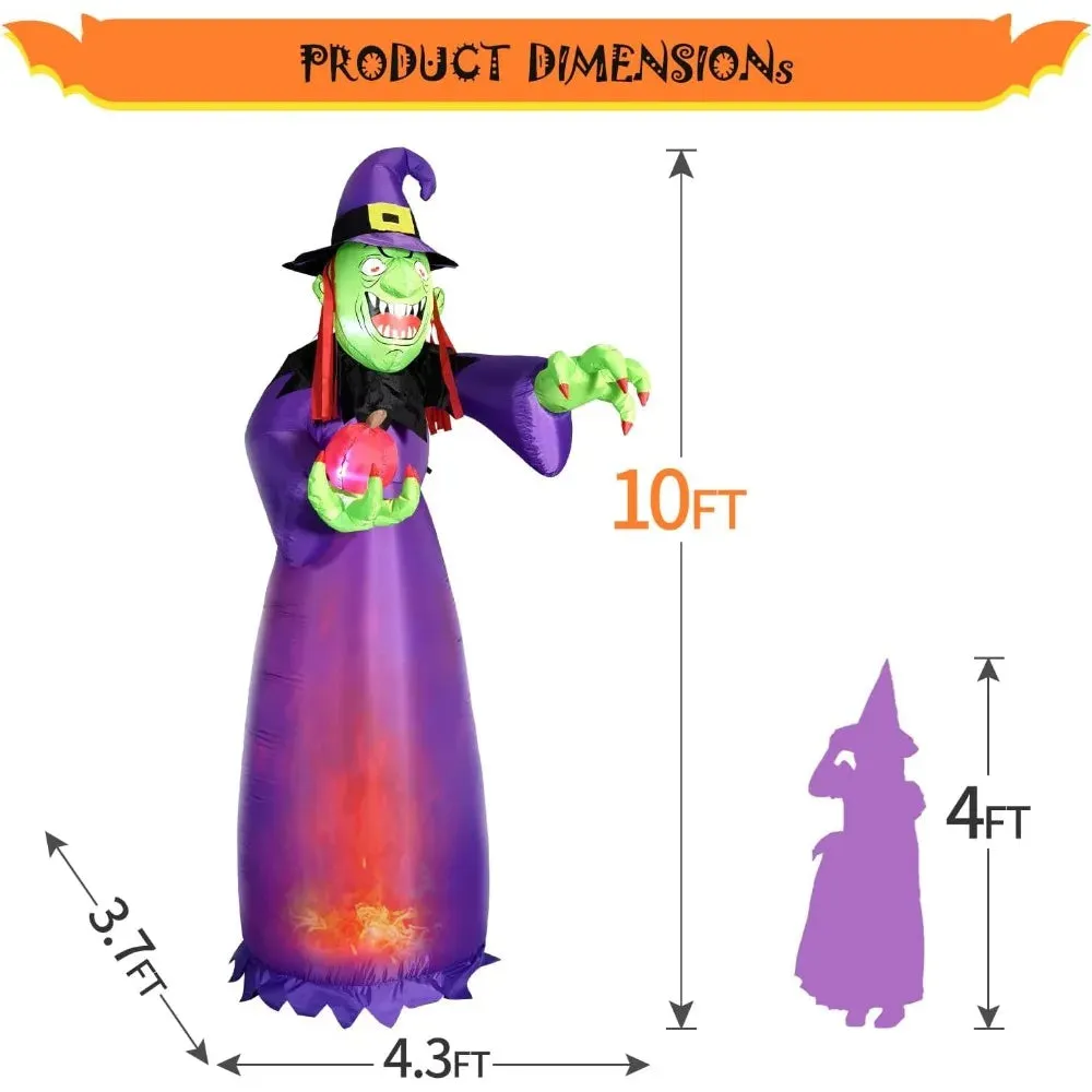 10FT Towering Terror Halloween Inflatable – Scary Outdoor Blow-Up Decoration