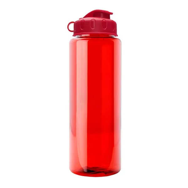 32 Oz. Guzzler Transparent Bottle - Flip Lid (Q853722)