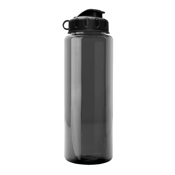 32 Oz. Guzzler Transparent Bottle - Flip Lid (Q853722)