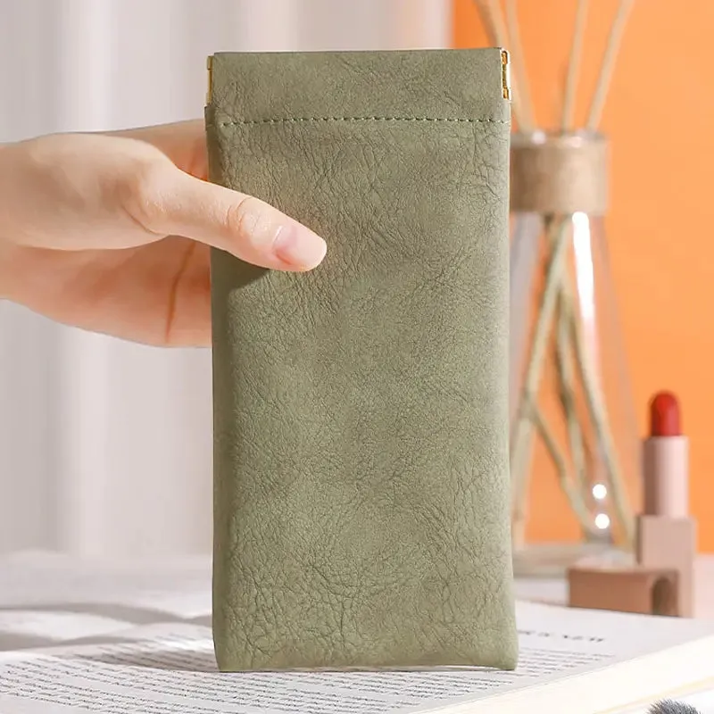 4-Pack: Soft PU Leather Reading Glasses Bag