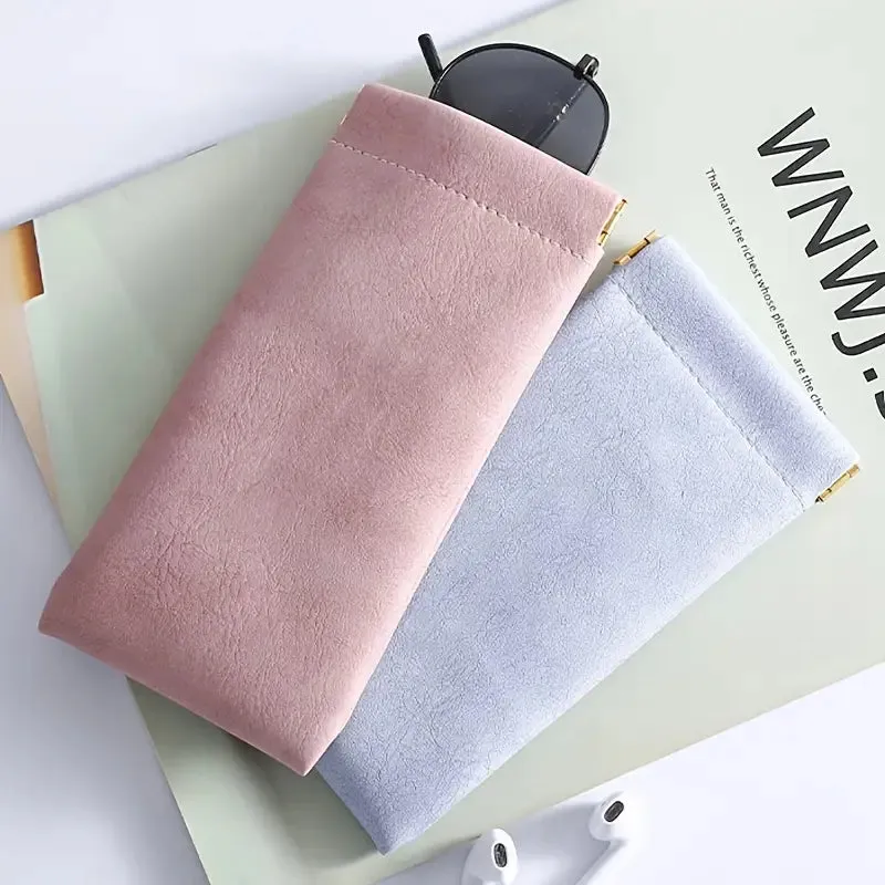 4-Pack: Soft PU Leather Reading Glasses Bag