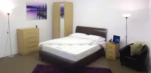 5 Star Double Faux Leather Landlord Package Bedroom Set