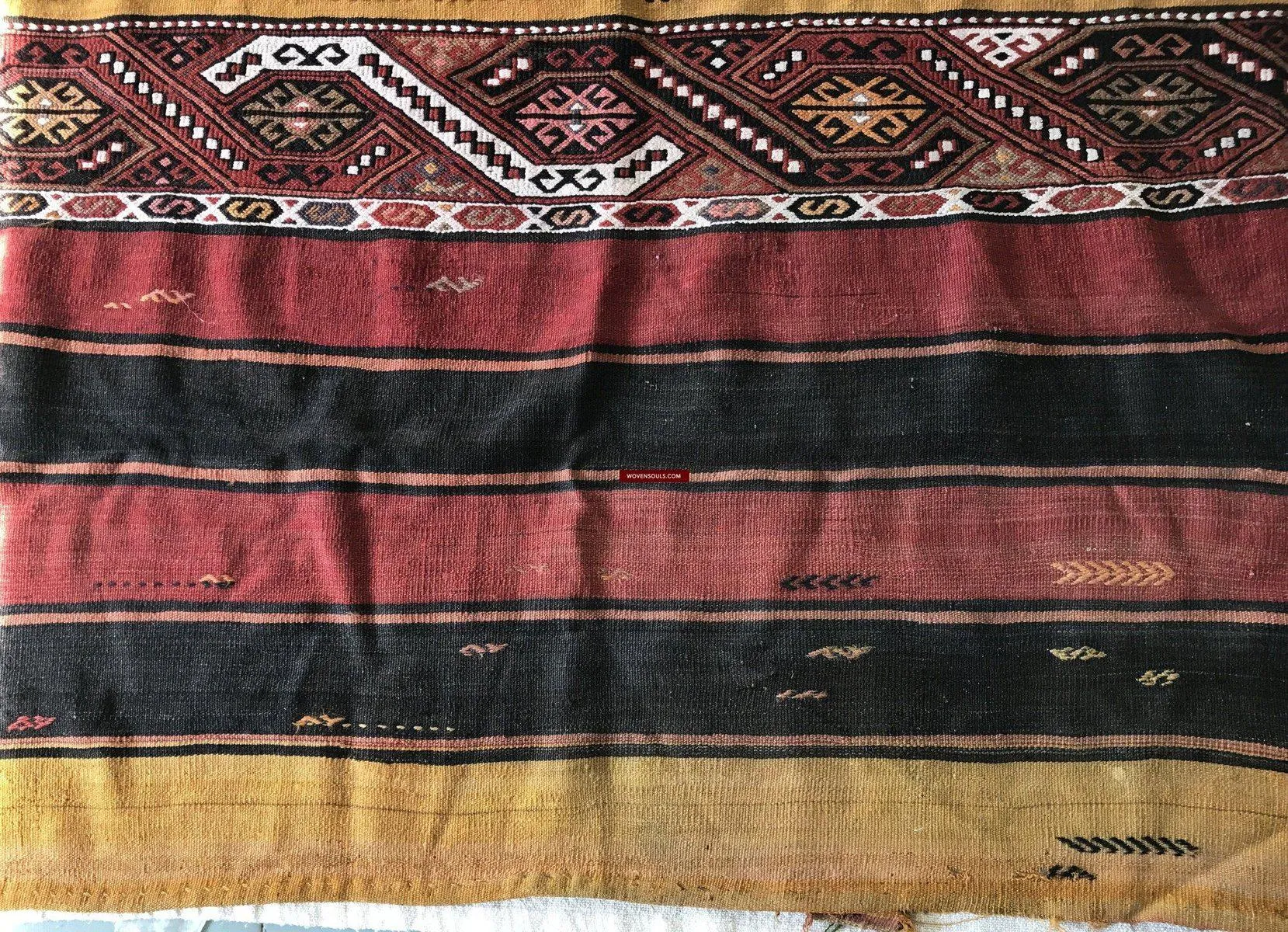 804 SOLD Old Anatolian Chuval - Striking Colors