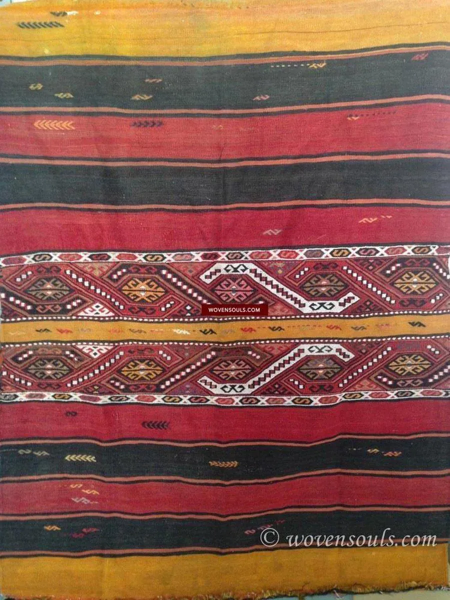 804 SOLD Old Anatolian Chuval - Striking Colors