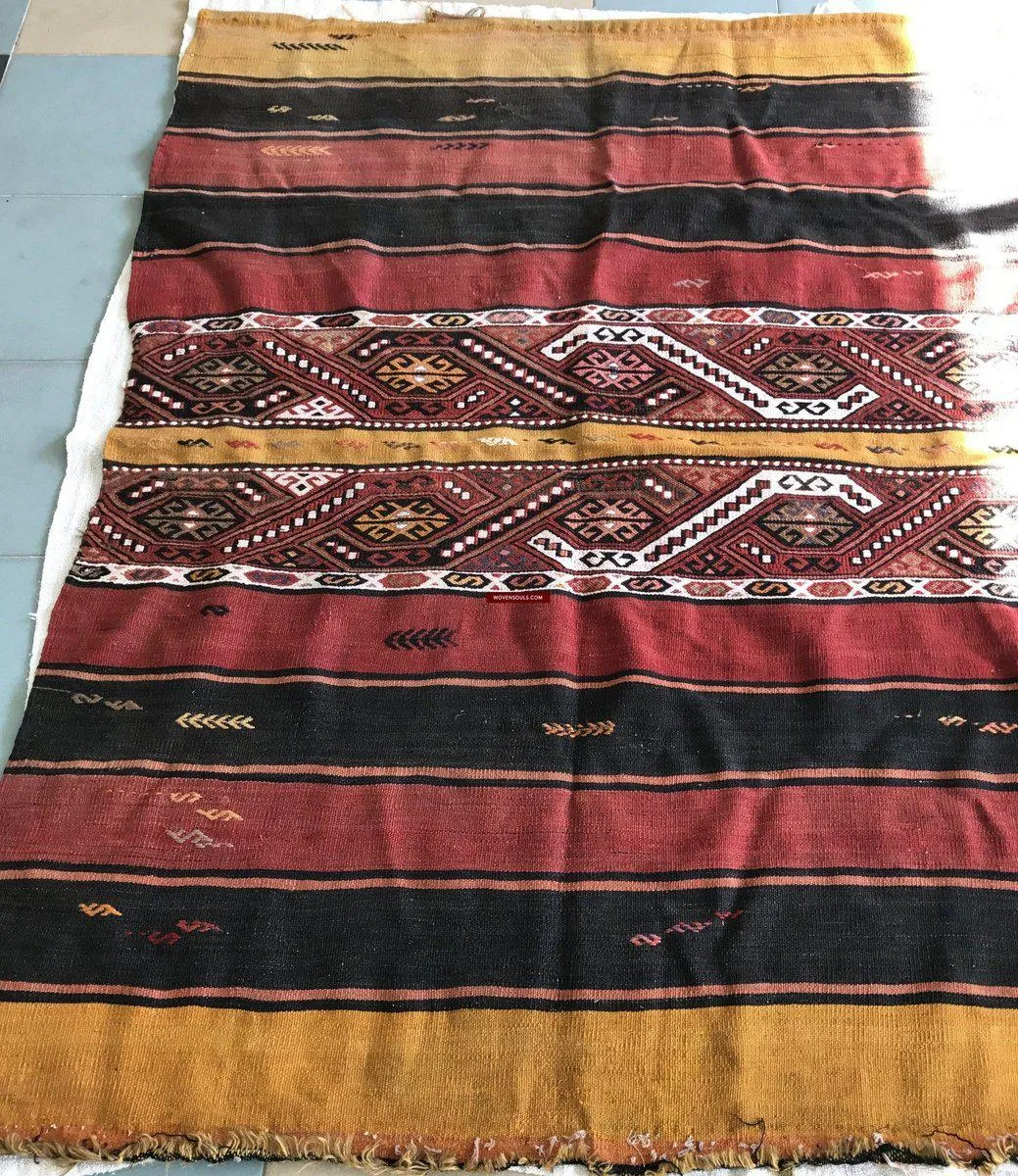 804 SOLD Old Anatolian Chuval - Striking Colors
