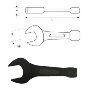 90mm Flat Open End Striking Wrench