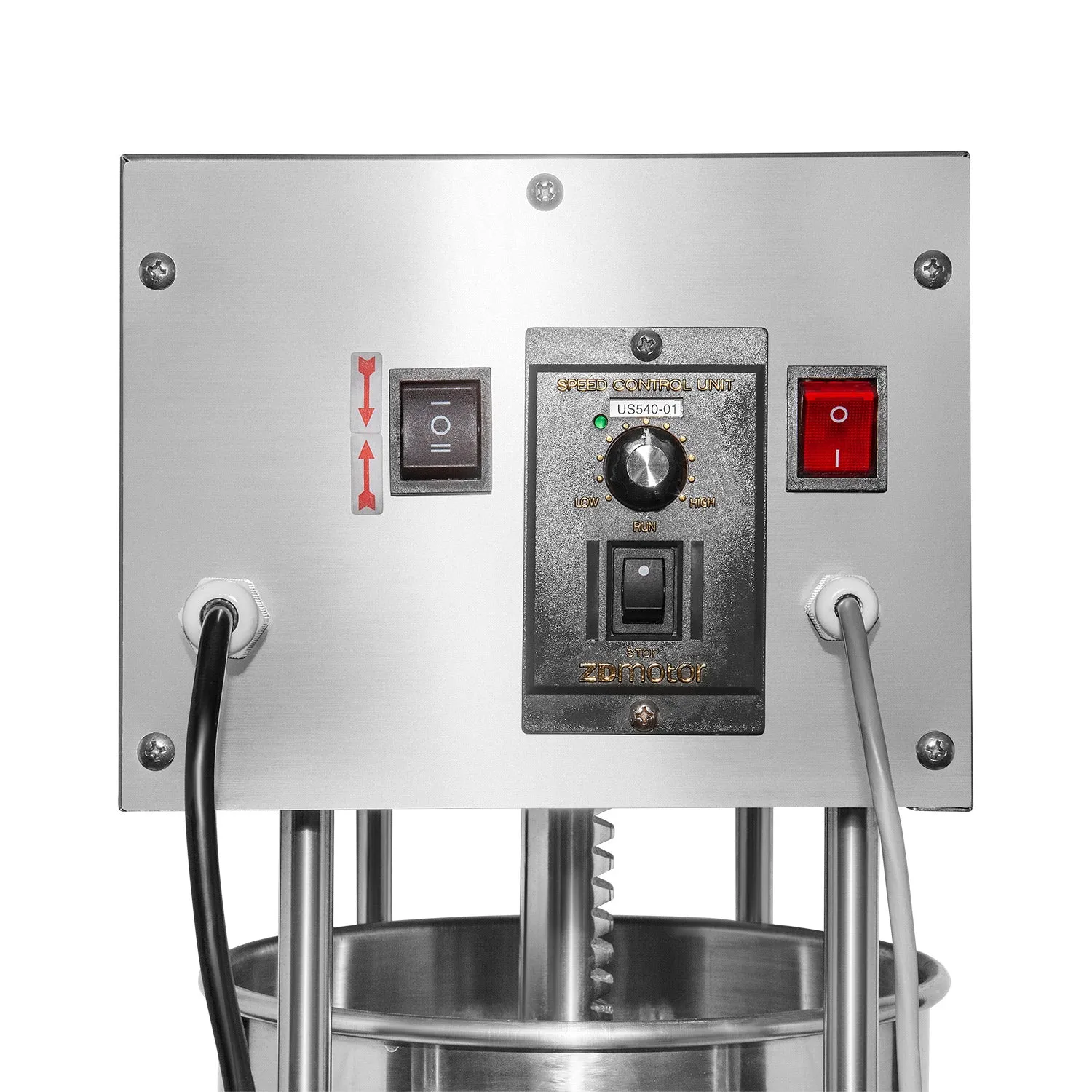 A-FCM15 Churro Maker Machine | Vertical Type Electric Churro Machine | Stainless Steel | 15L | Pedal Control