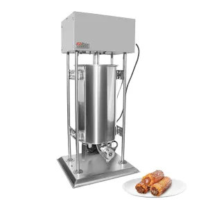 A-FCM15 Churro Maker Machine | Vertical Type Electric Churro Machine | Stainless Steel | 15L | Pedal Control