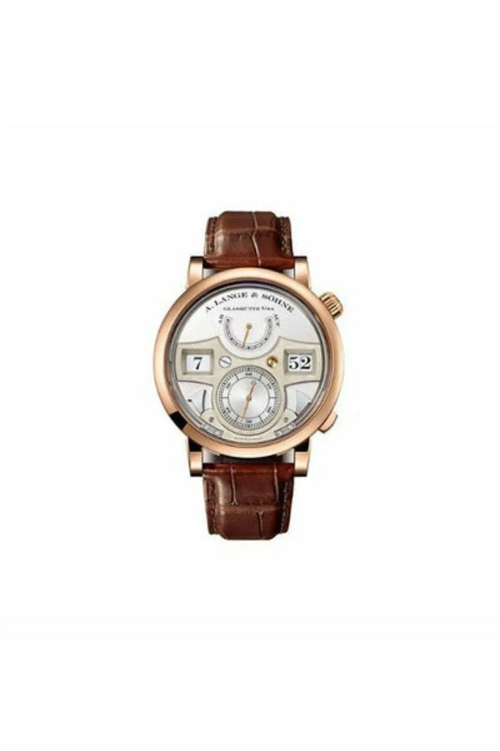 a. lange & sohne zeitwerk striking time 44.2mm 18kt rose gold men's watch