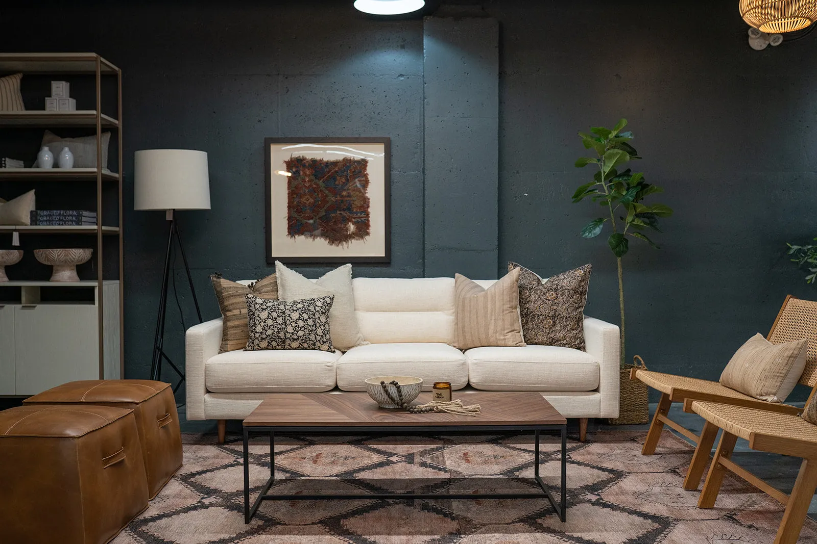 Aiden Ottoman / Tan