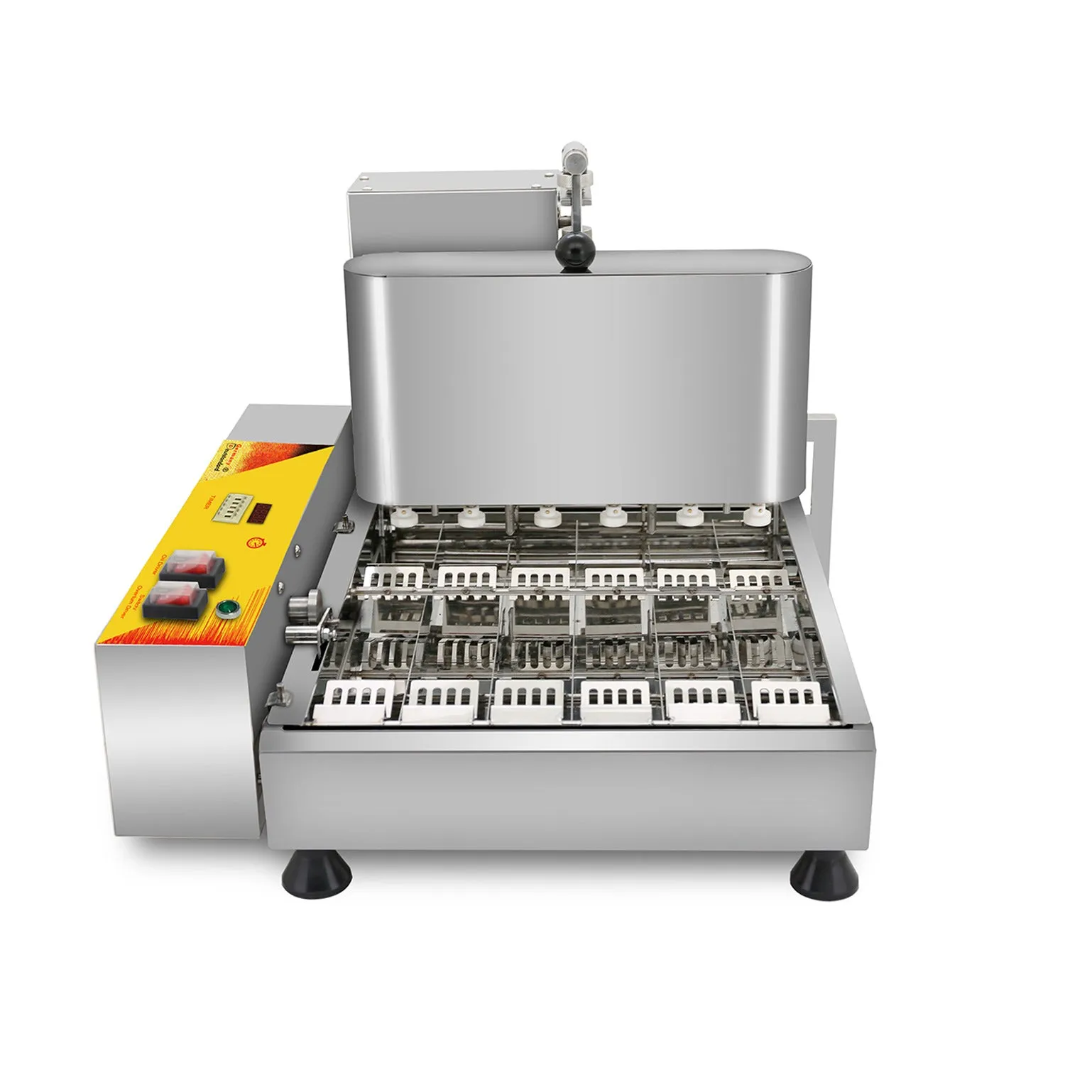 ALDKitchen Mini Donut Maker Commercial | Automatic Doughnut Frying Machine | Stainless Steel