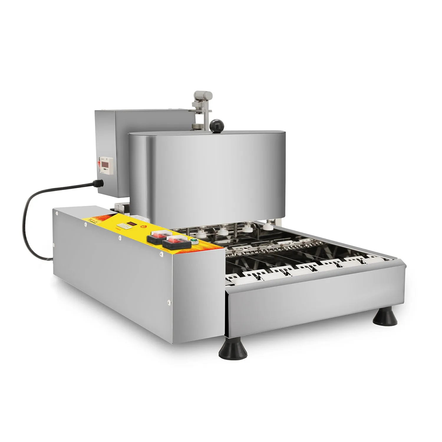 ALDKitchen Mini Donut Maker Commercial | Automatic Doughnut Frying Machine | Stainless Steel