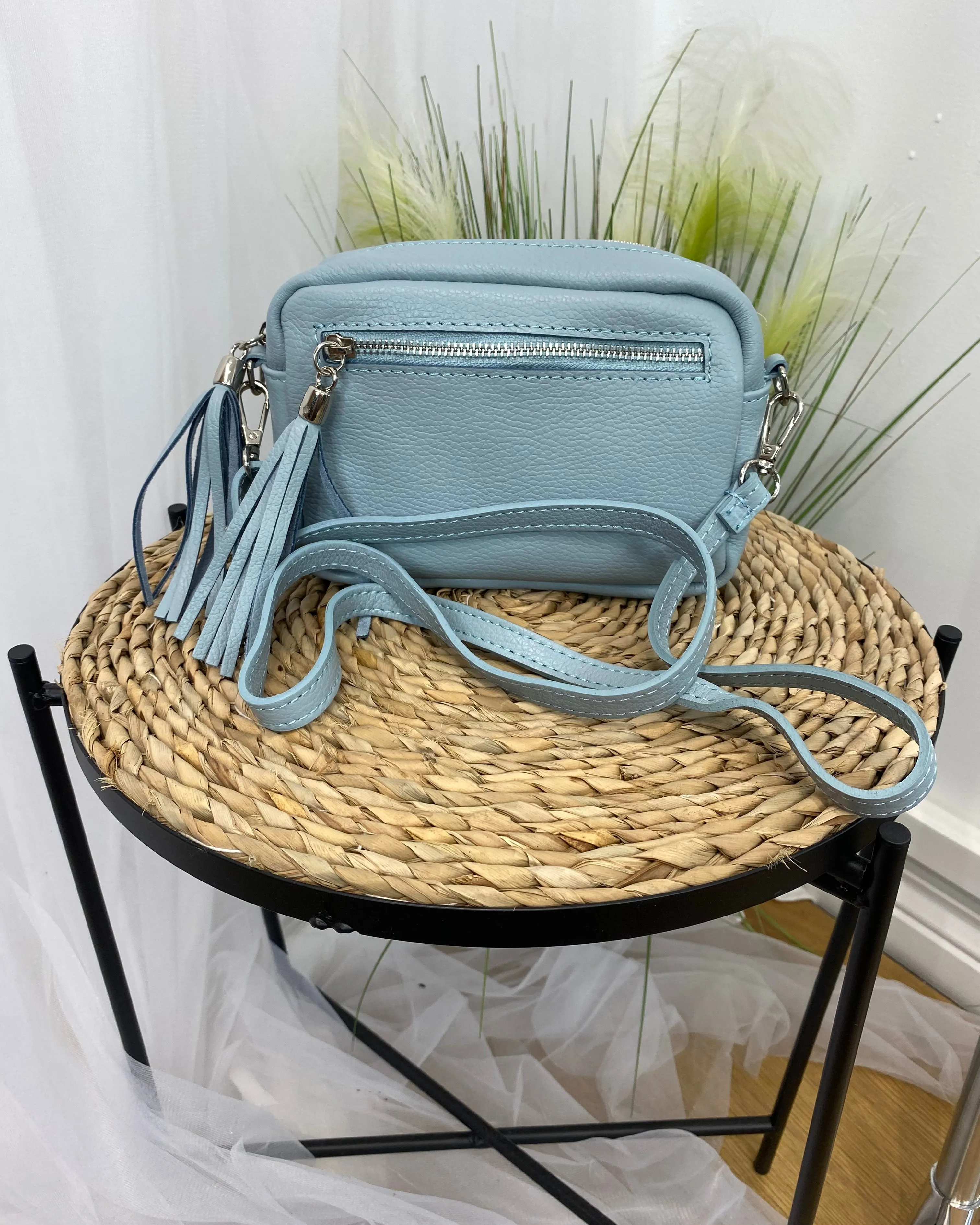 Alison Camera Bag - Powder Blue