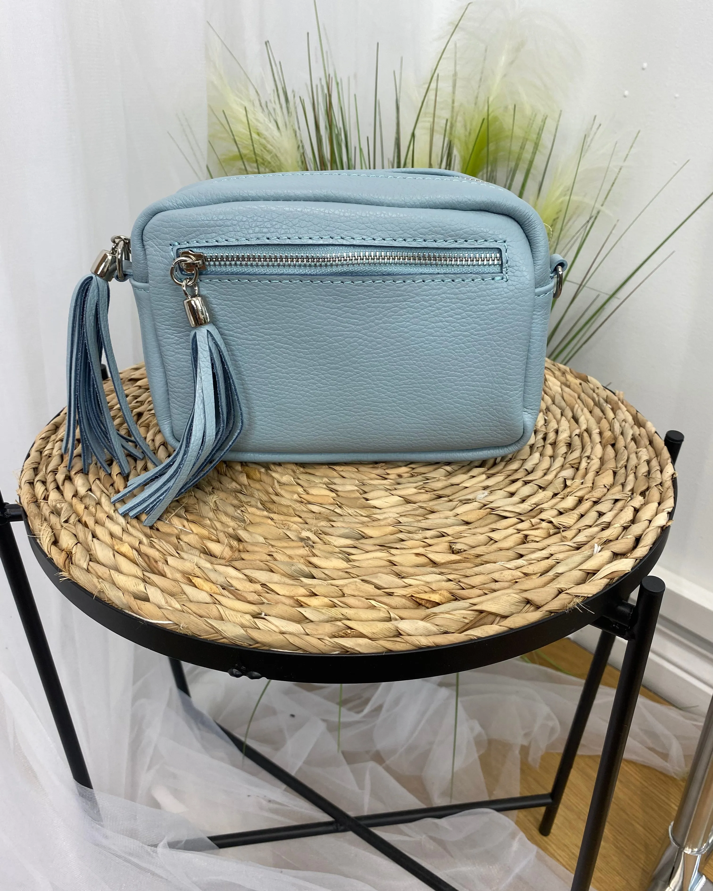 Alison Camera Bag - Powder Blue
