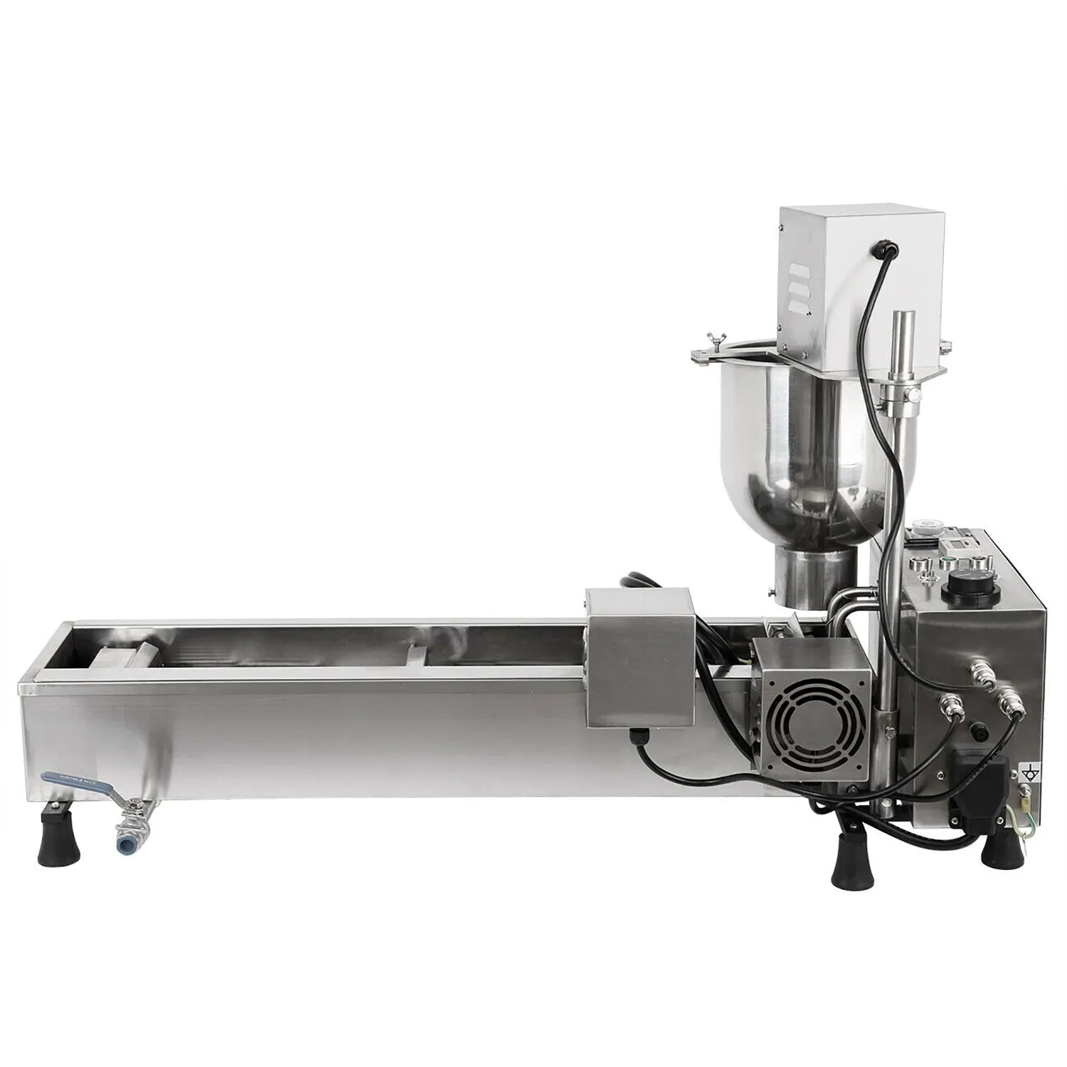AP-02 Mini Donut Maker Commercial | Automatic Doughnut Machine | 3 Nozzles Set | Stainless Steel