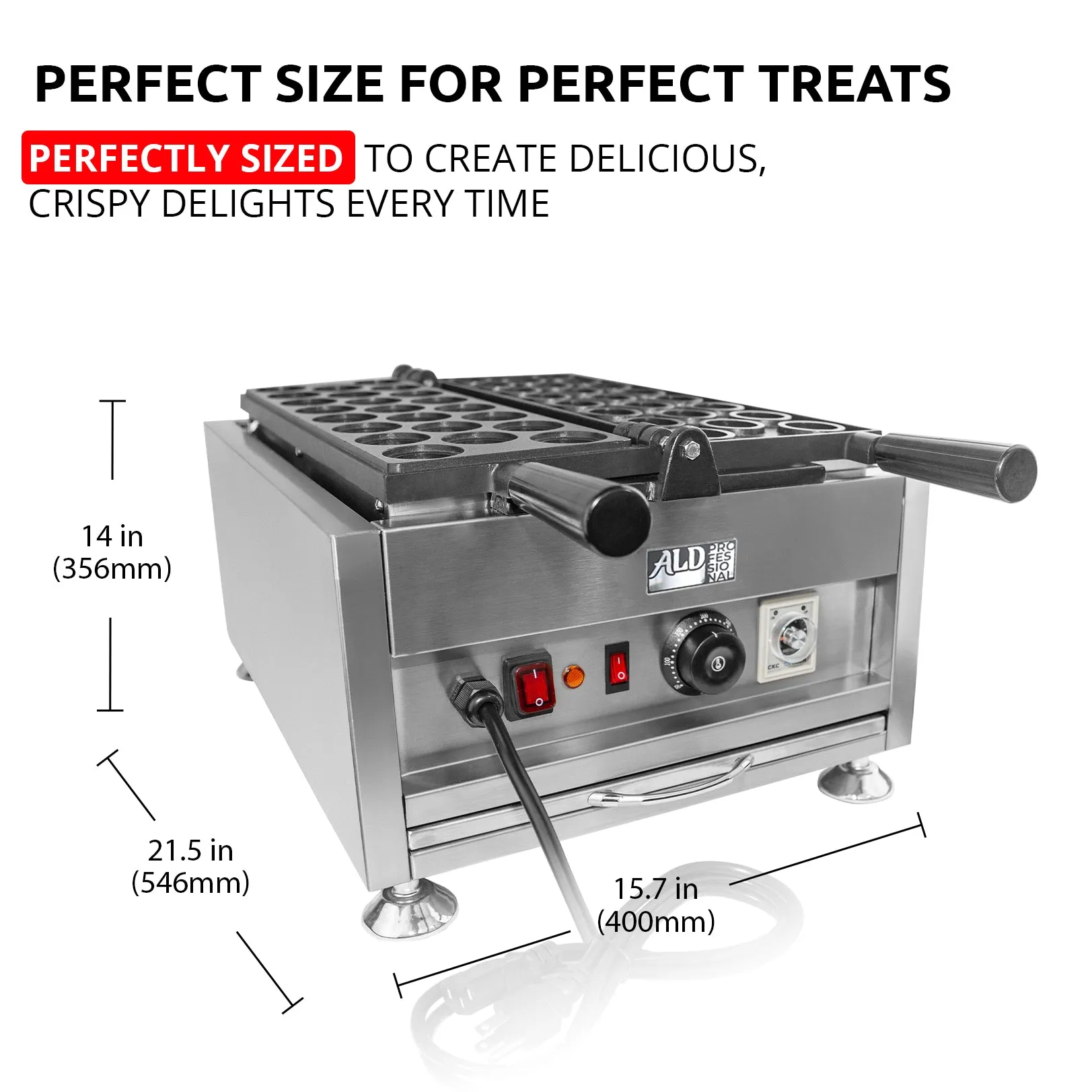 AP-738 Walnut-Shape Waffle Maker | Stuffed Waffle Iron | 23 Nut Waffles