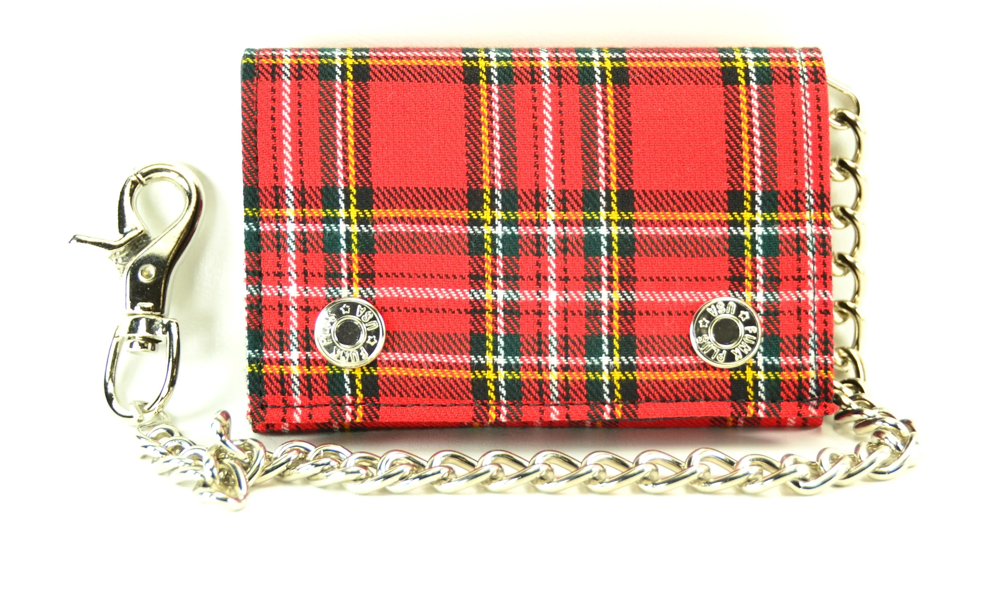 AssortedPlaid Trifold Wallet