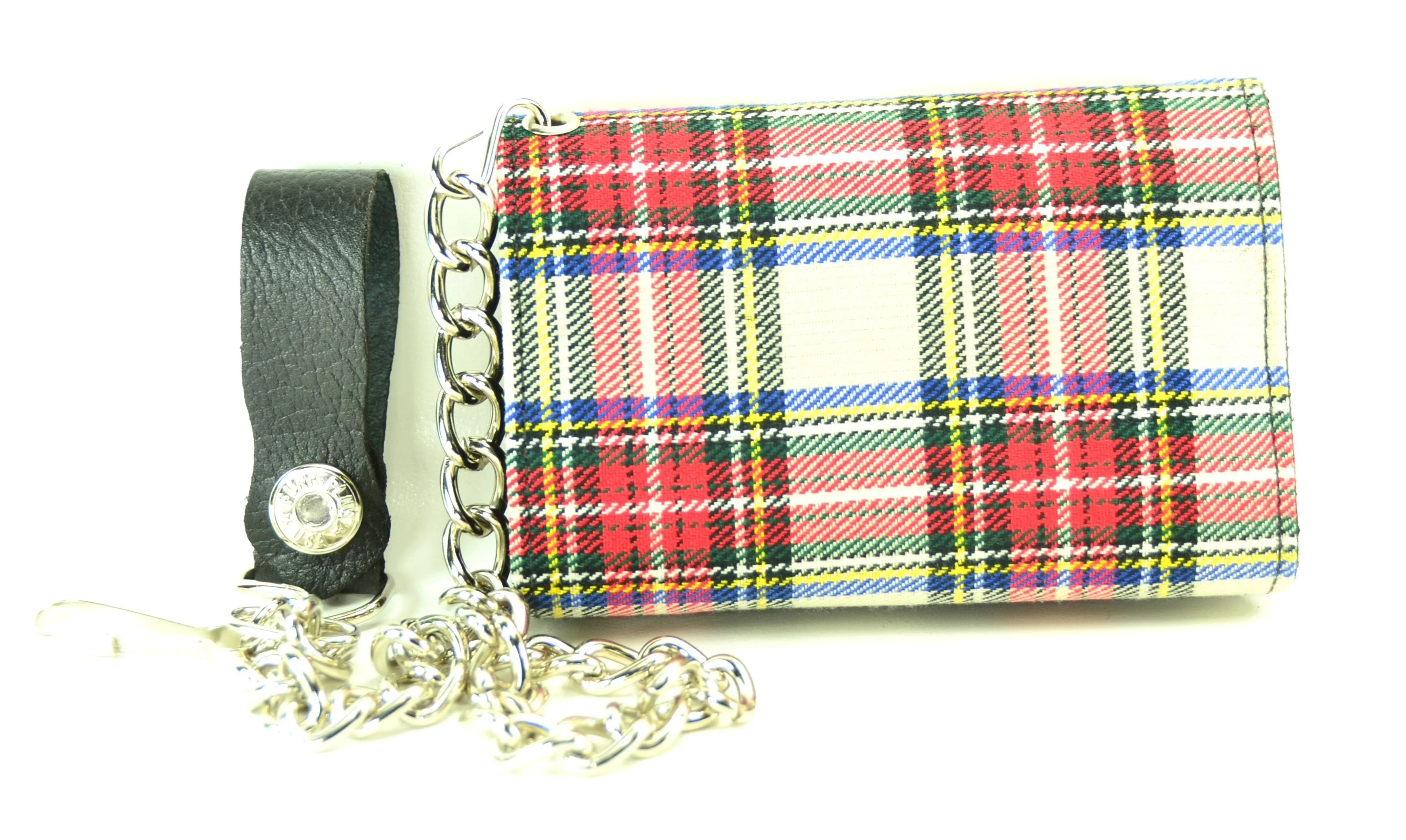 AssortedPlaid Trifold Wallet