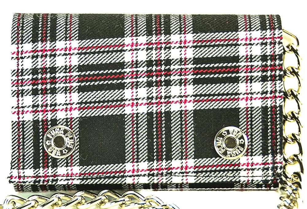 AssortedPlaid Trifold Wallet