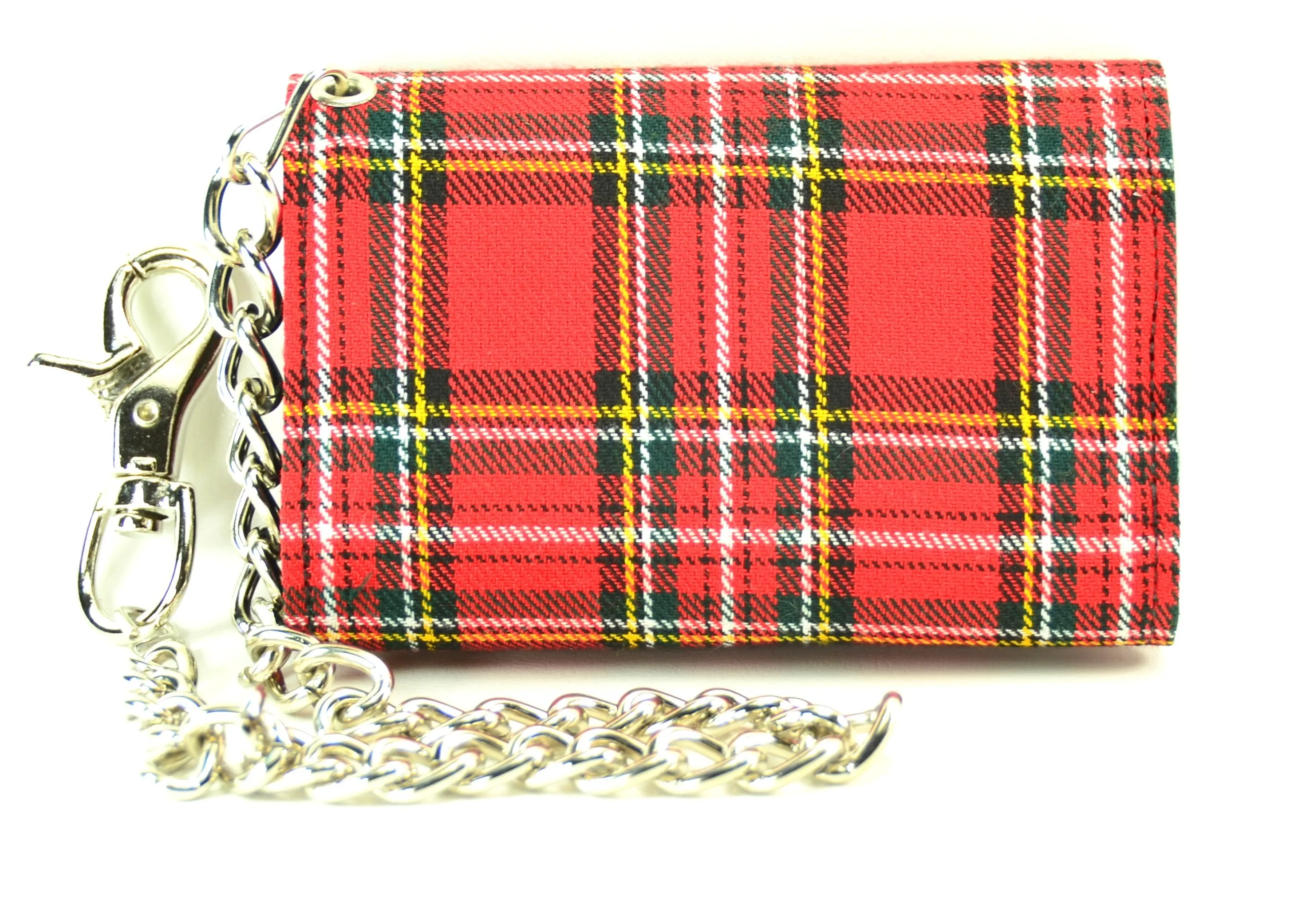 AssortedPlaid Trifold Wallet