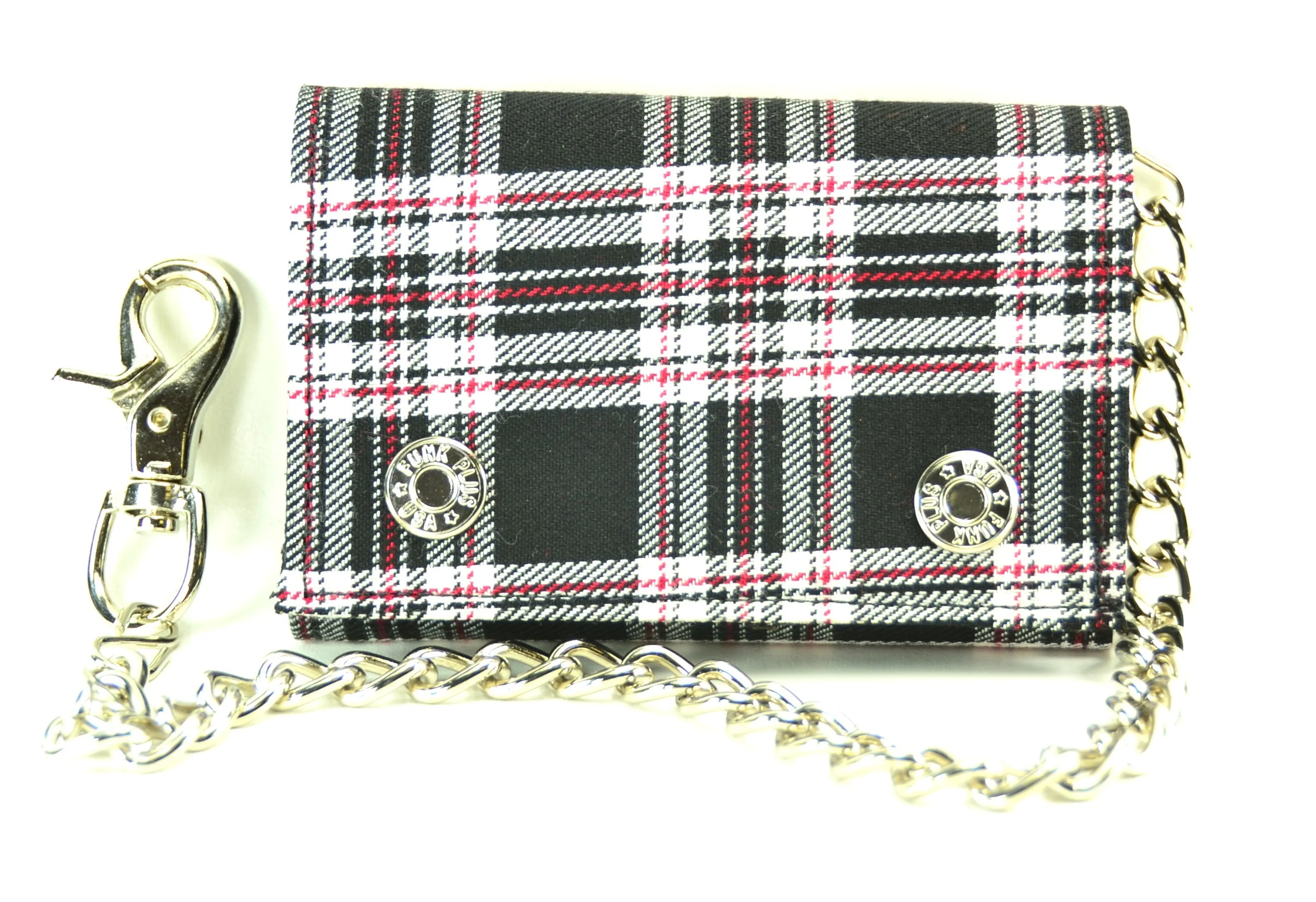 AssortedPlaid Trifold Wallet