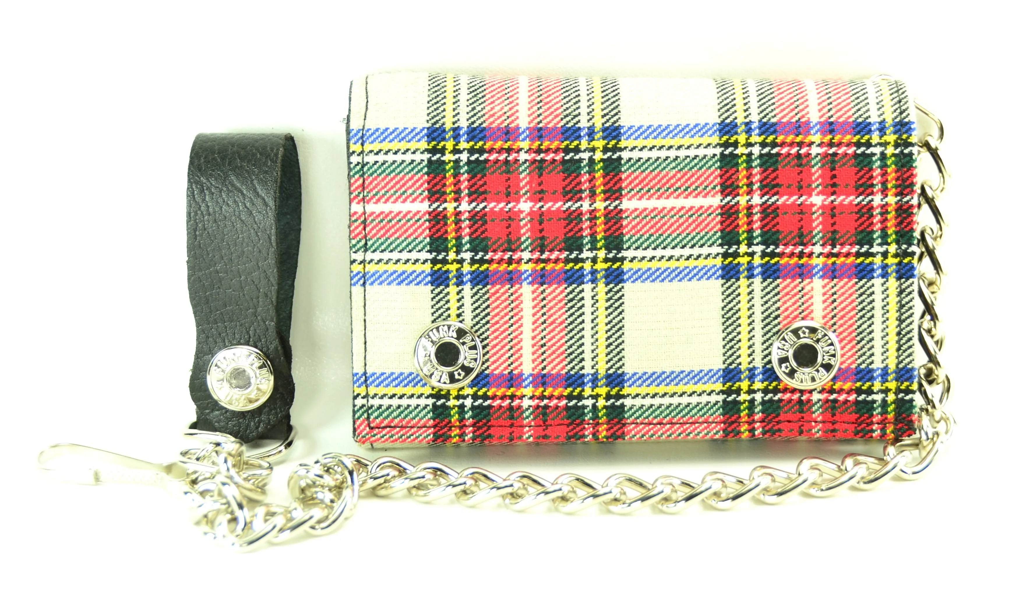 AssortedPlaid Trifold Wallet