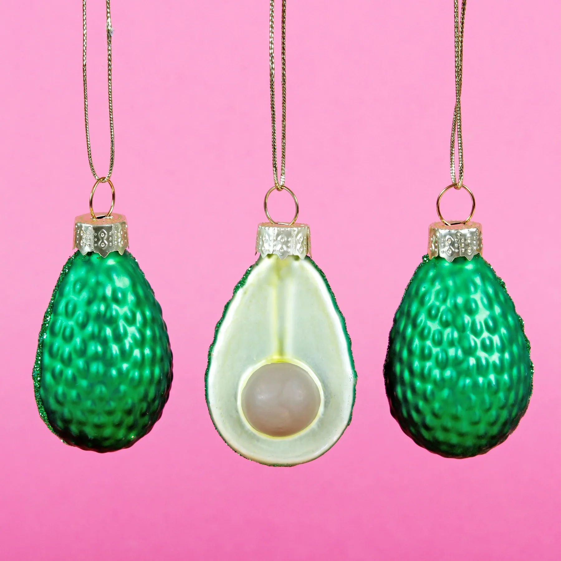 Avocado Mini Bauble - Set of 3