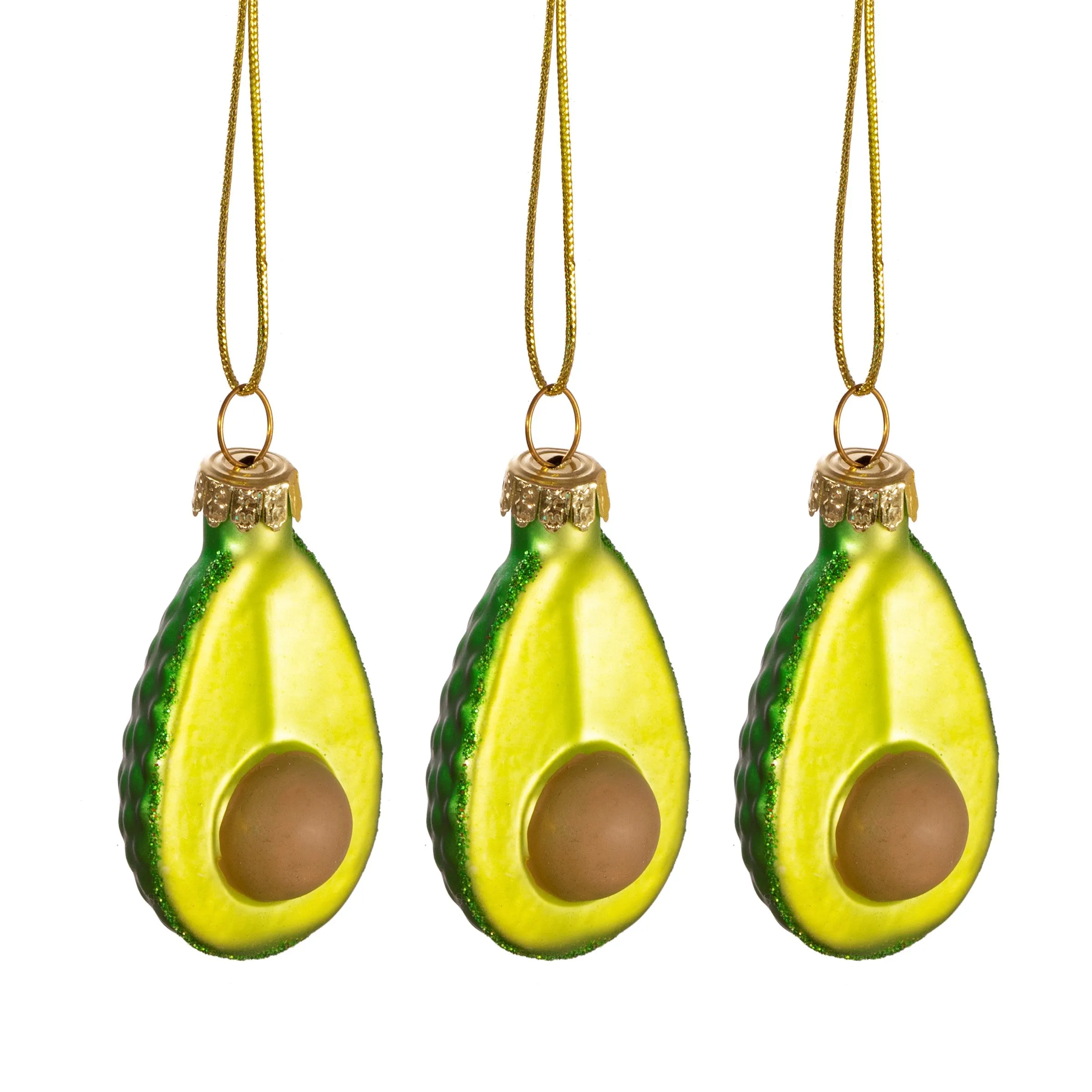 Avocado Mini Bauble - Set of 3