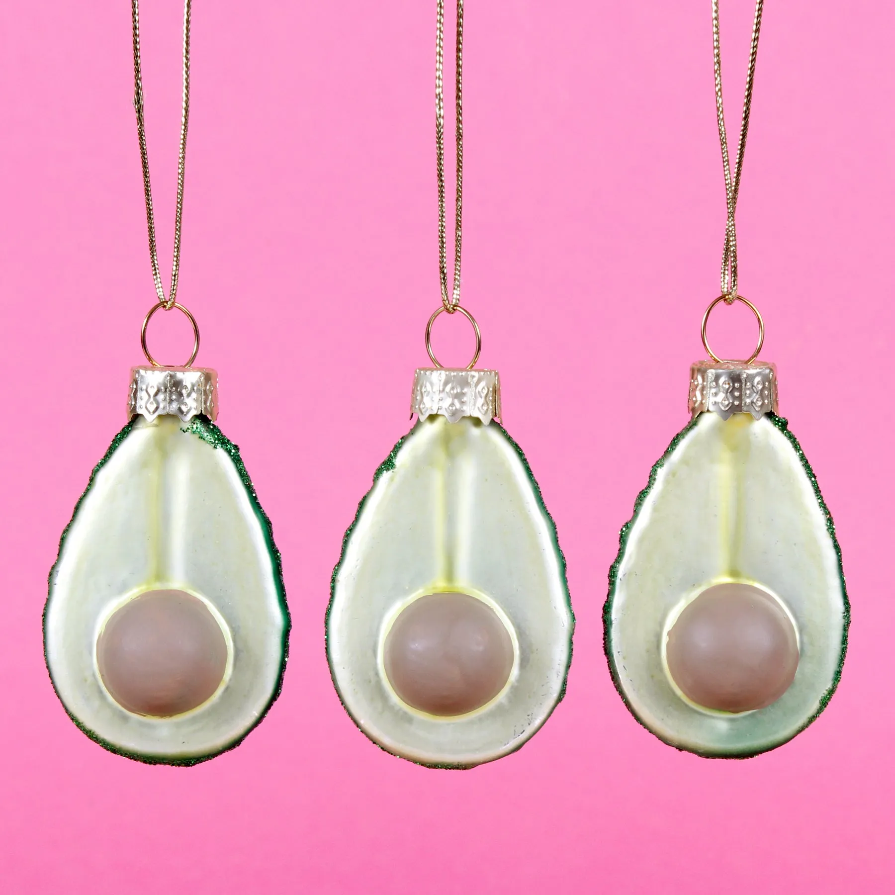 Avocado Mini Bauble - Set of 3