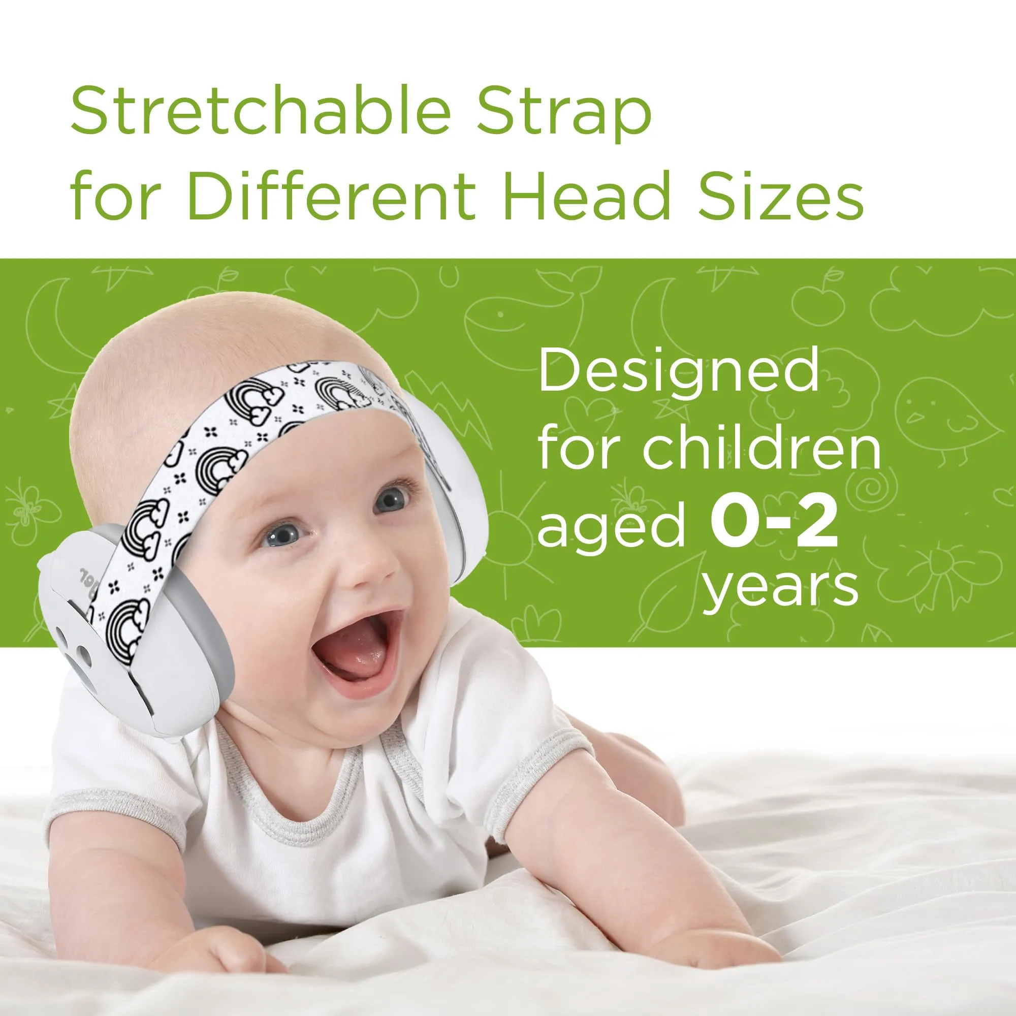 Baby Ear Muff - Noise Canceling Headphone for Infant Hearing Protection Black
