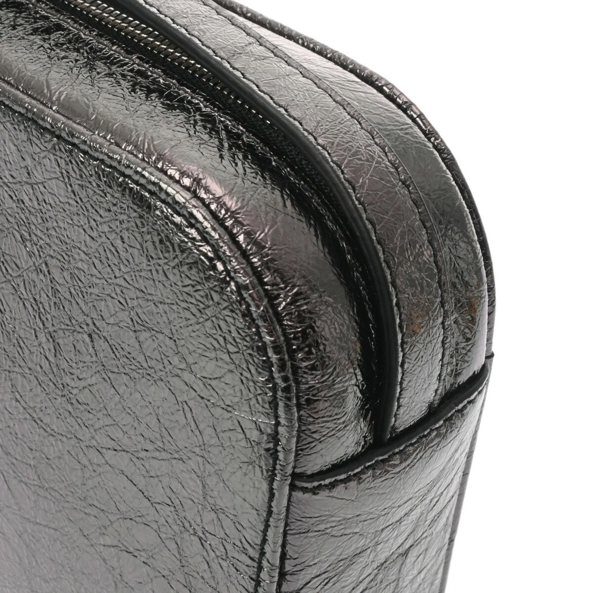 Balenciaga Camera Silver Leather Bag