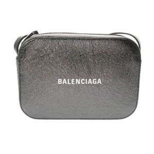 Balenciaga Camera Silver Leather Bag