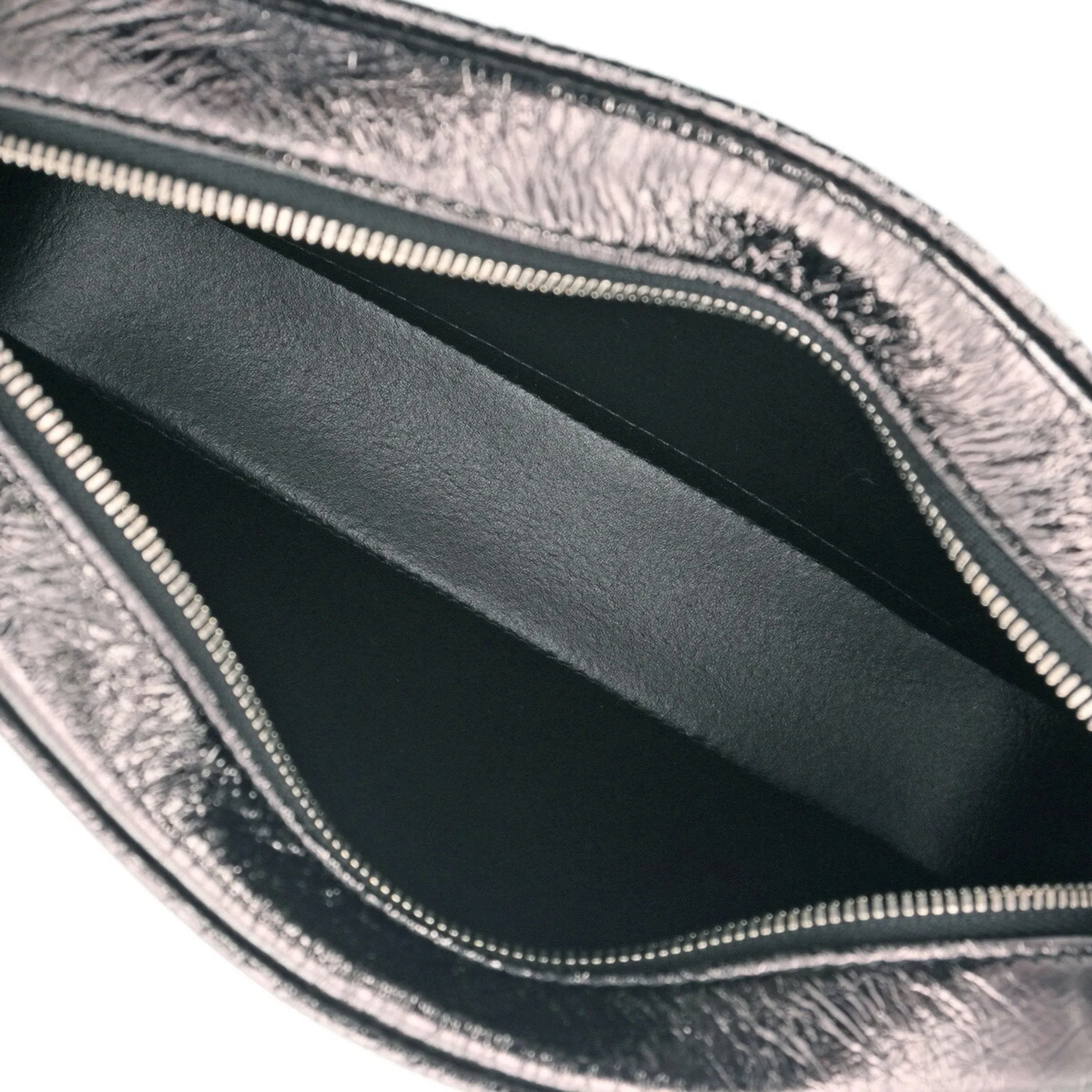 Balenciaga Camera Silver Leather Bag