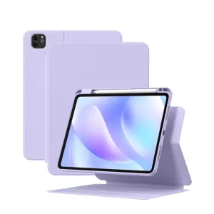 Baseus - iPad Pro 11" (2022/2021/2020/2018) Magnetic Cover with Leather Case Smart Cover Flip Case   Apple Pencil Holder - Purple