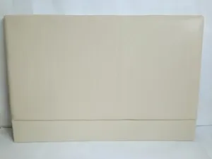 Basic Cream Single Faux Leather Headboard