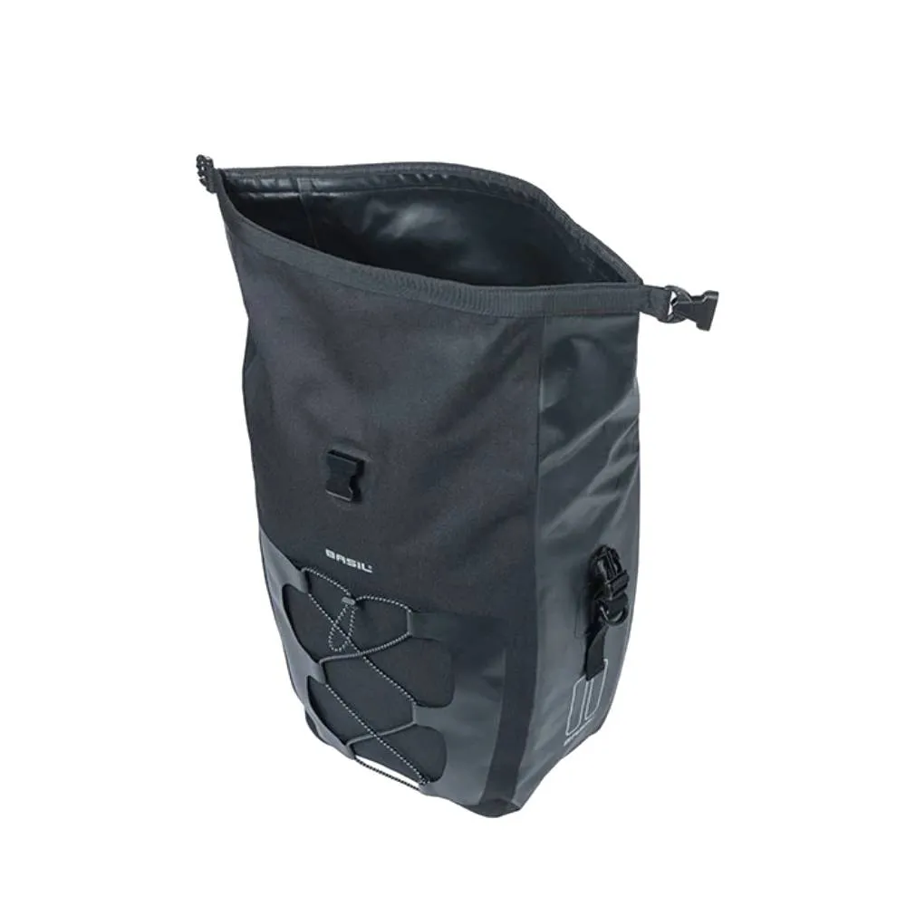 Basil Navigator Pannier Bag Single 32L Black