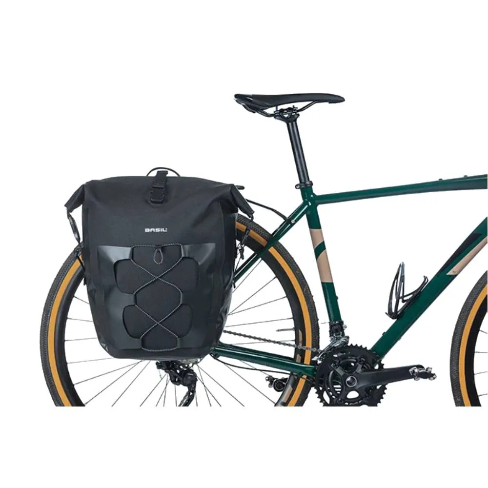 Basil Navigator Pannier Bag Single 32L Black
