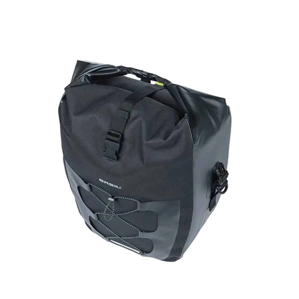 Basil Navigator Pannier Bag Single 32L Black