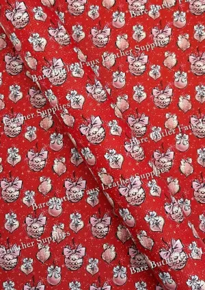 Baubles Red Faux Leather
