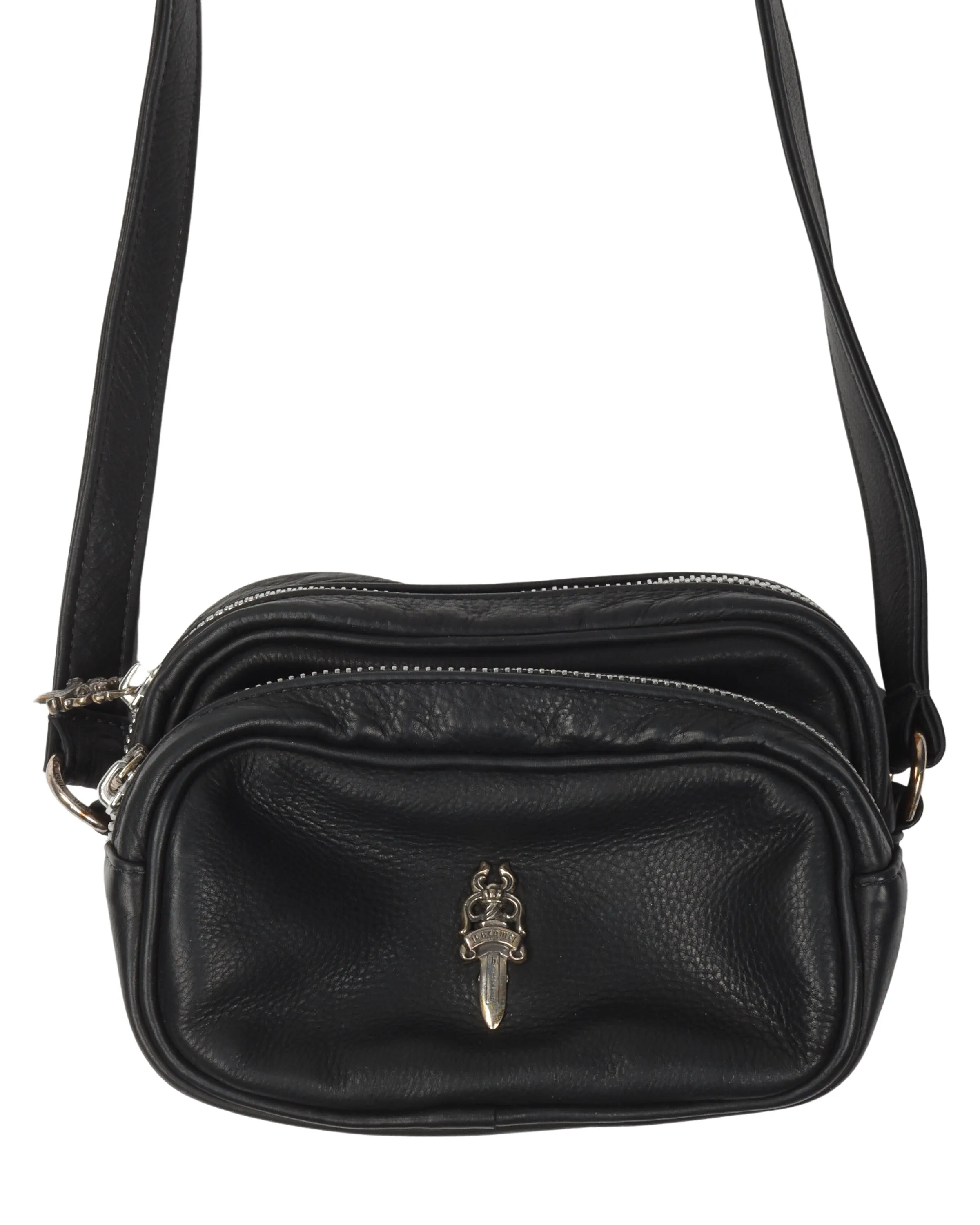 Black Leather Camera Bag