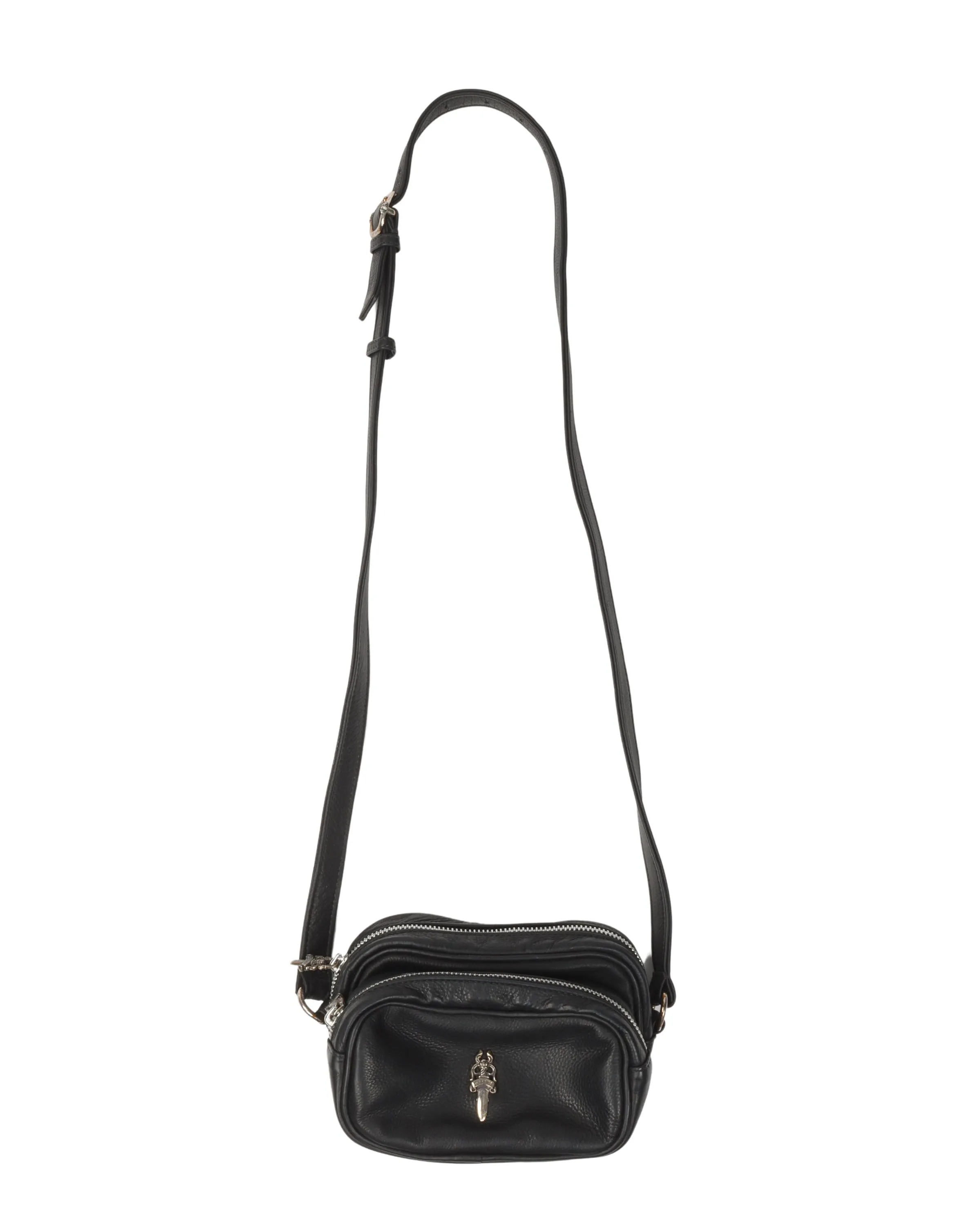 Black Leather Camera Bag