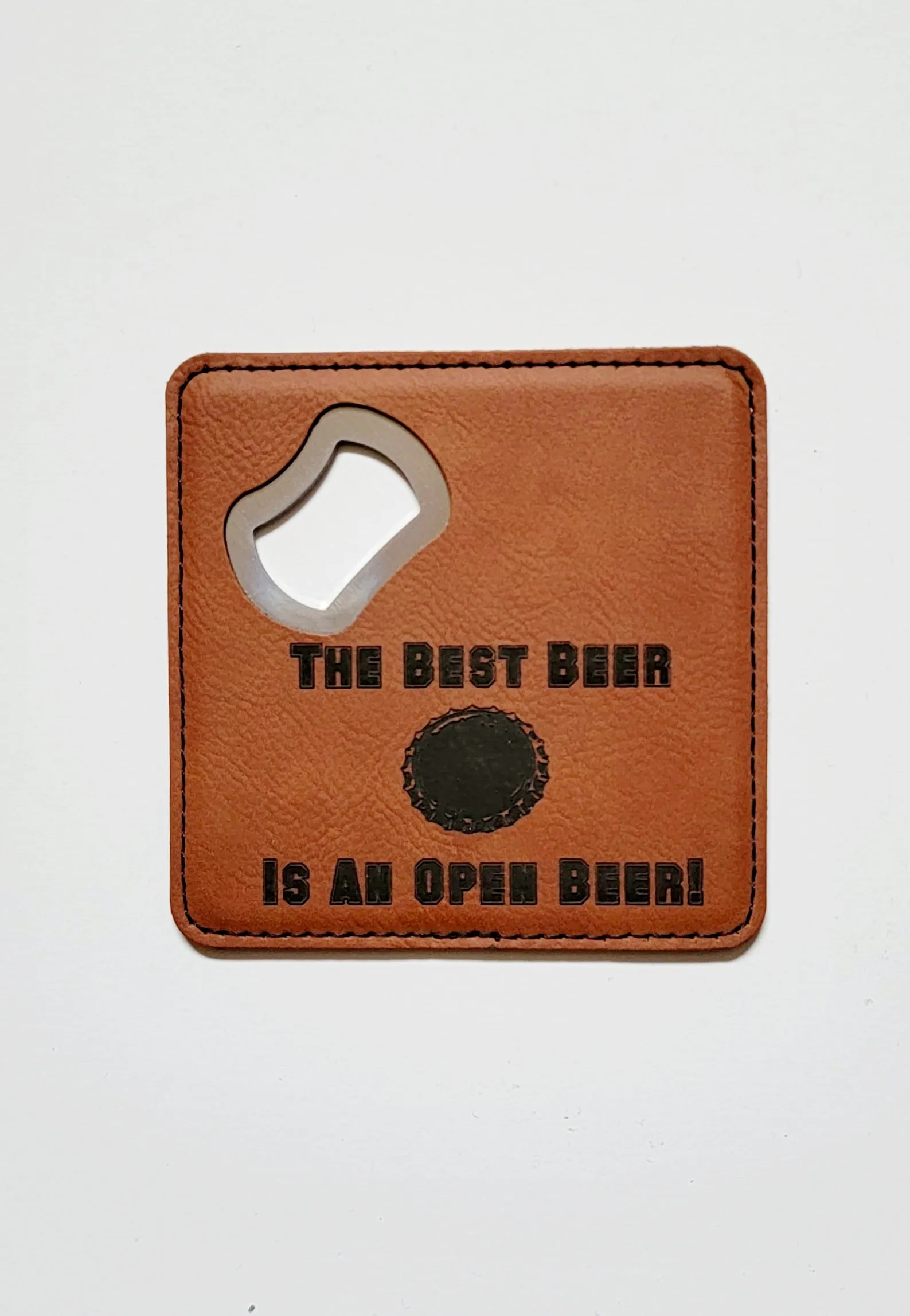 Bottle opener coasters - engravable