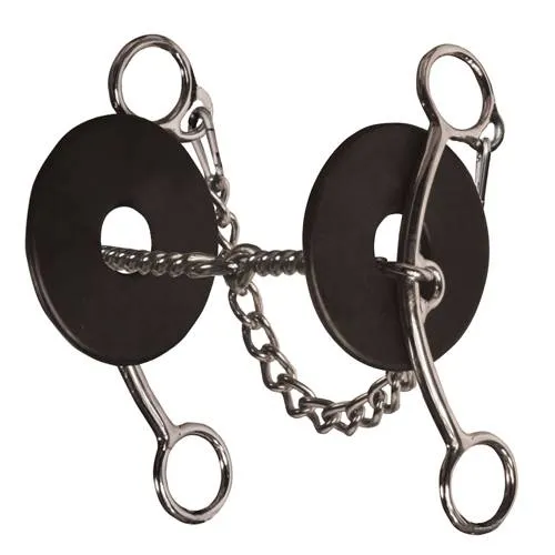 BRITTANY MED SHANK TWISTED WIRE SNAFFLE