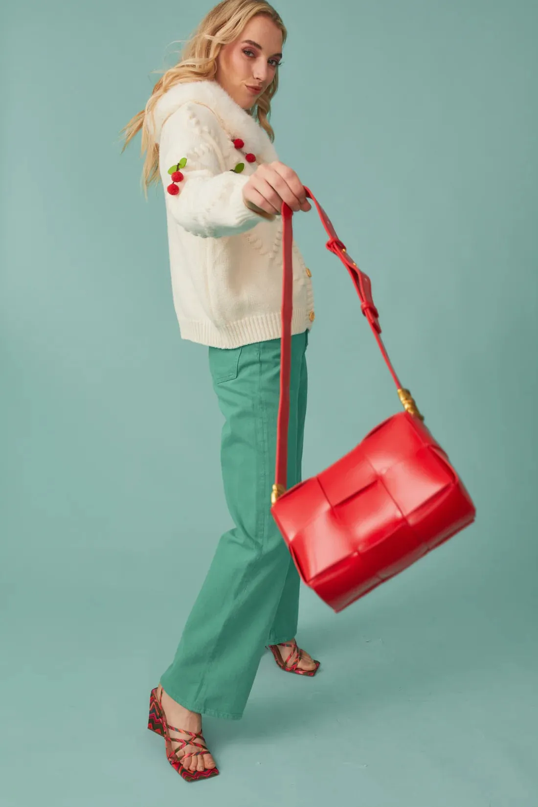Buy Me Fur - Red Grape Skin Eco Leather Bag