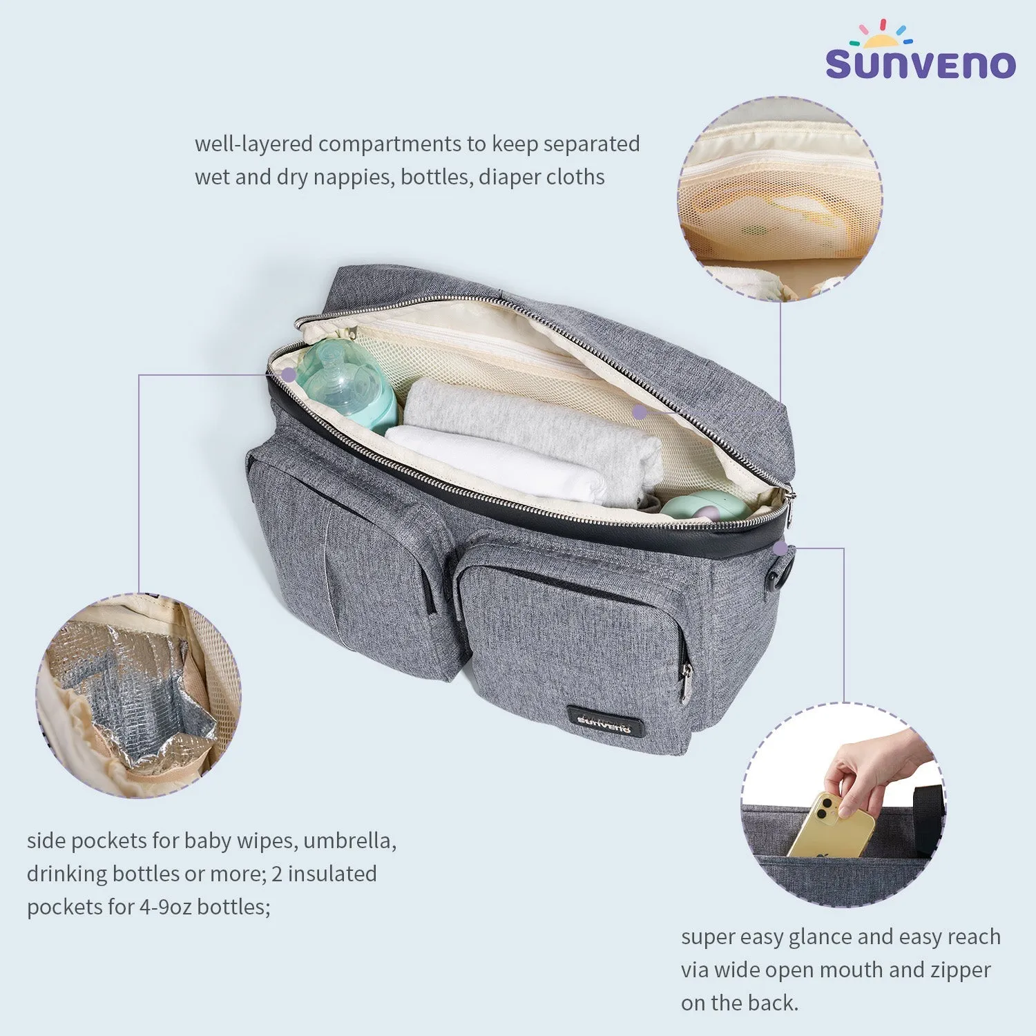 Caddy Bag: Stroller Organizer Caddy Bag