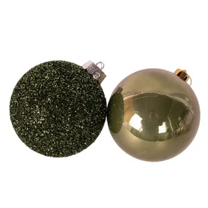 Christmas Ornament Emerald Green Bauble 15cm Tree Decoration