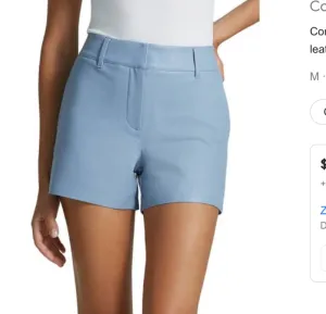 Commando Faux Leather Tailored Short Vintage Blue