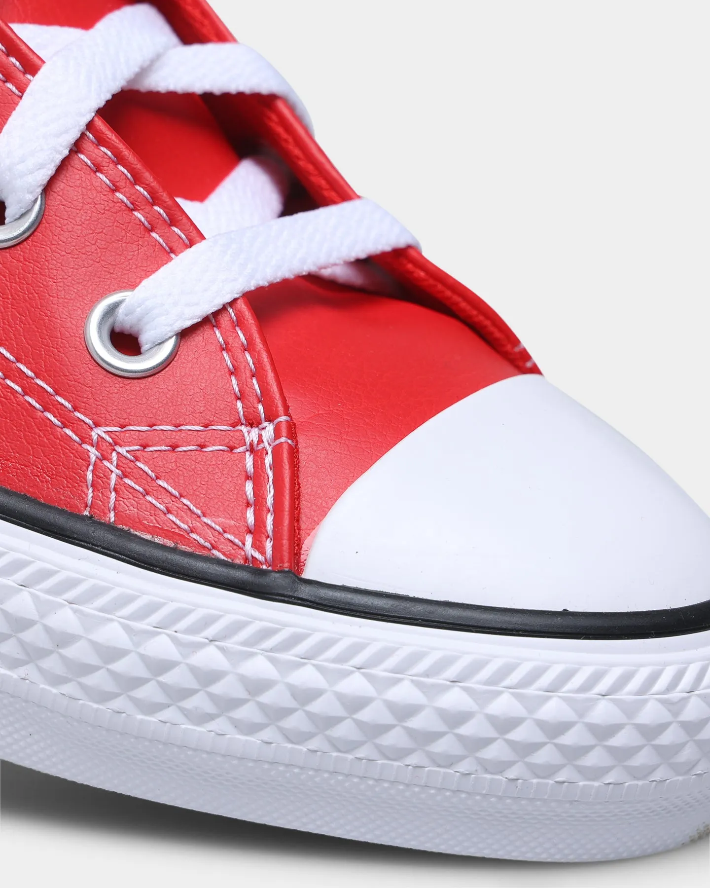 Converse Chuck Taylor All Star Faux Leather High Top Red/White/Black
